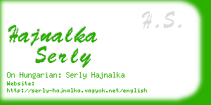 hajnalka serly business card